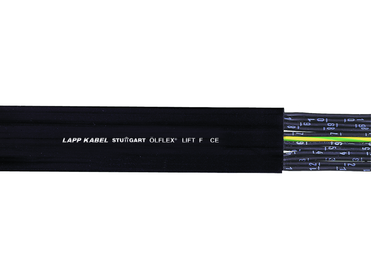 ÖLFLEX LIFT T 12G 2,50mm² - Dimensions extérieur: 52,5 x 5,9mm