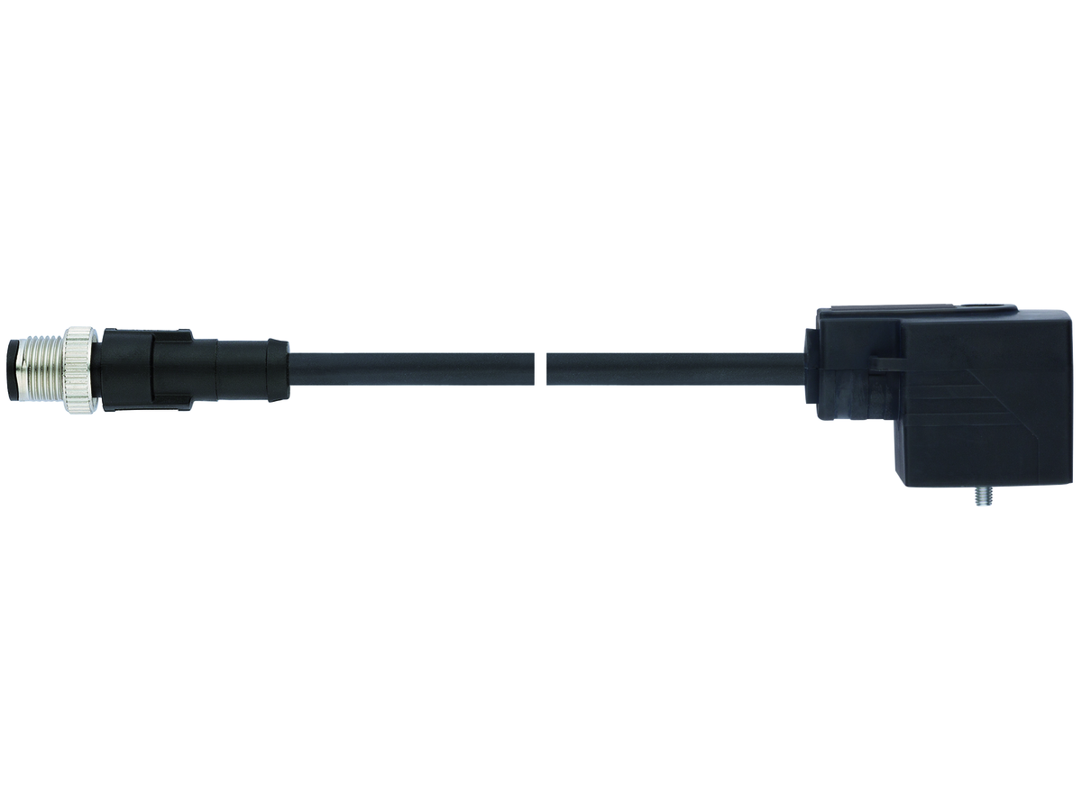UNITRONIC SENSOR Valve-M12 3P PUR 1m - Typ CI (8mm) - M12 1 LED